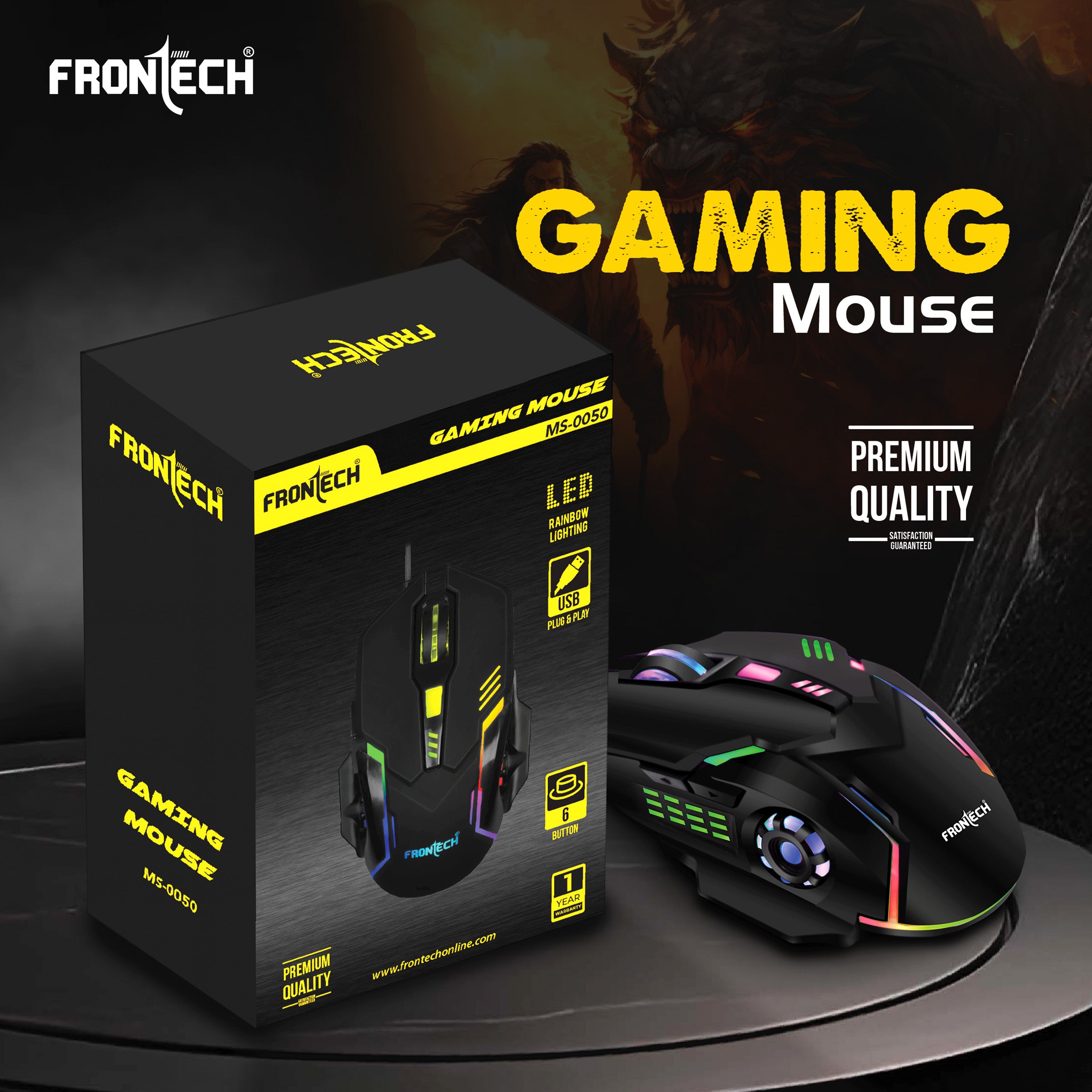 Frontech Wired Gaming Mouse 3600 DPI (MS-0050) Frontech Wired Gaming Mouse 3600 DPI (MS-0050)